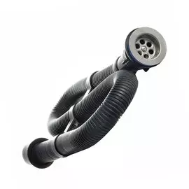 Сифон для мойки, 1000 мм, 1" 1/2х40/50, полипропилен, с выпуском, черный, Orio, АС-3012