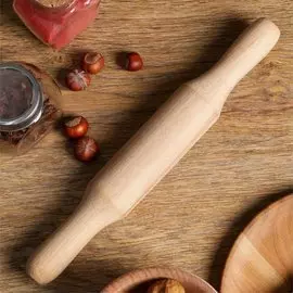 Скалка дерево, 30 см, бук, Л30, 2201