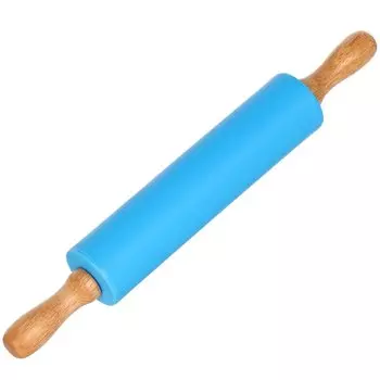 Скалка силикон, 30 см, с крутящейся ручкой, 3705