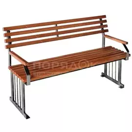 Скамейка садовая деревянная с ковкой Мадрид 1.6, 160х55х90 см
