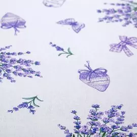 Скатерть 145х180 см, 100% хлопок, рогожка, 160 г/м2, АртДизайн, Сиреневая дымка