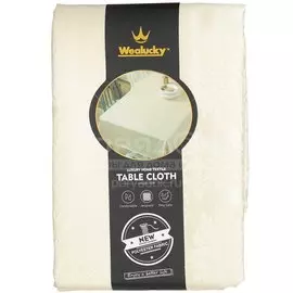 Скатерть 137х183 см, 100% полиэстер, Люкс, бежевая, Y8-2730