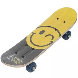 Скейтборд детский, 43х13 см, 30 кг, дерево, пластик, SilaPro, Алиса, 131-017