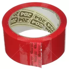 Скотч Nova Roll красный 48 мм, 66 м