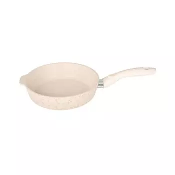 Сковорода алюминий, 26 см, антипригарное покрытие, Kukmara, Грация, бело-золотая, сгбз260а