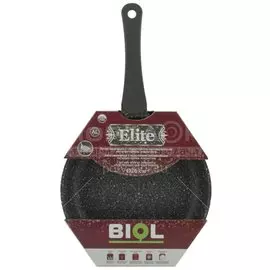 Сковорода с антипригарным покрытием Биол Элит 2616P без крышки с ручкой soft touch , 26 см