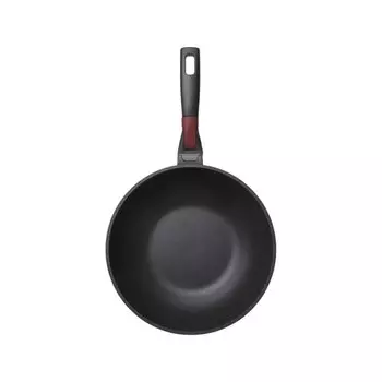 Сковорода-вок алюминий, 28 см, антипригарное покрытие, Nadoba, Vilma, съемная ручка, индукция, 728222