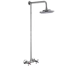 Душевая система для ванны, РМС, с кран-буксой, хром, SL80-003-1