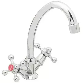 Смеситель для кухни, Frap, с кран-буксой, хром, F4008