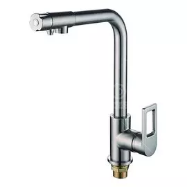 Смеситель для кухни, Frap, с картриджем, с подключением к фильтру, сатин, F4372-5