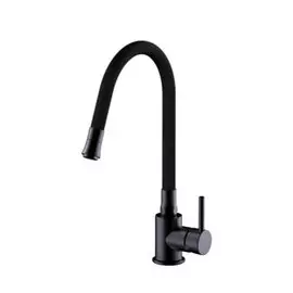 Смеситель для кухни, Frap, гибкий излив, с картриджем, черный, F40994-6