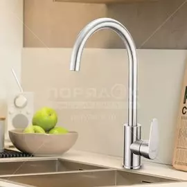 Смеситель для кухни, Frap, с картриджем, нержавеющая сталь, F4048