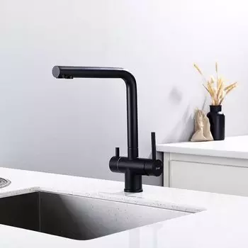 Смеситель для кухни, Frap, с картриджем, с подключением к фильтру, F43899-36