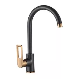 Смеситель для кухни, Golden Fox, Snowdonia, с картриджем, черный, 10930-FOX