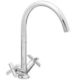 Смеситель для кухни, Lemark, Practica, с кран-буксой, хром, LM7504C