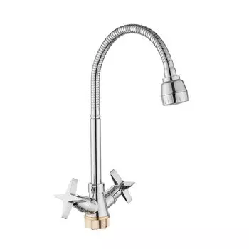 Смеситель для кухни, Potato, гибкий излив, с кран-буксой, P58311