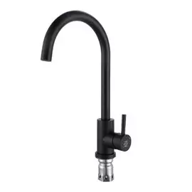 Смеситель для кухни, РМС, с картриджем, черный, SUS124BL-017F