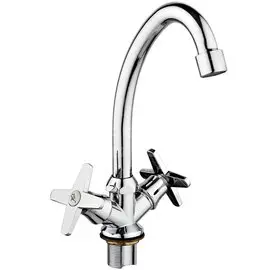 Смеситель для кухни, РМС, с кран-буксой, хром, SL72-271F