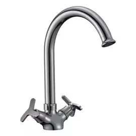 Смеситель для кухни, Rossinka, с кран-буксой, хром, RS40-72