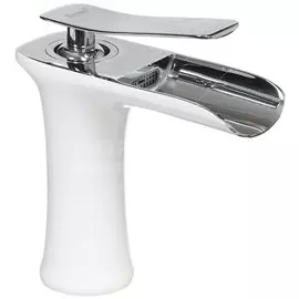 Смеситель для раковины, Frap, короткий излив, с картриджем, белый, F1052-52