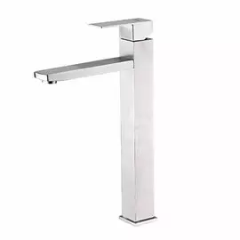 Смеситель для раковины, Frap, короткий излив, с картриджем, нержавеющая сталь, F10802-2