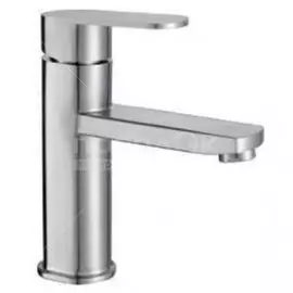 Смеситель для раковины, Frap, короткий излив, с картриджем, нержавеющая сталь, F10805