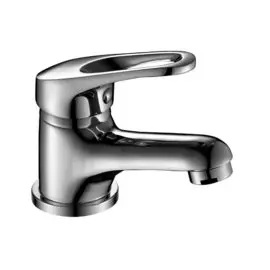 Смеситель для раковины, Rossinka, короткий излив, с картриджем, хром, B35-11