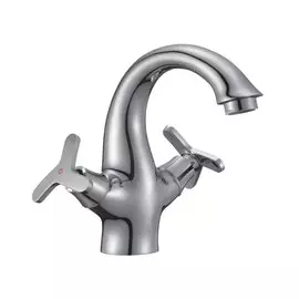 Смеситель для раковины, Rossinka, с кран-буксой, хром, RS40-61