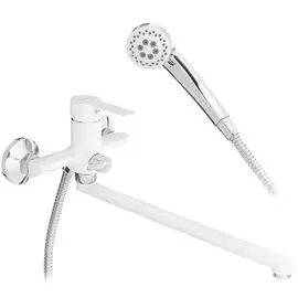 Смеситель для ванны, Frap, с картриджем, белый, F2241