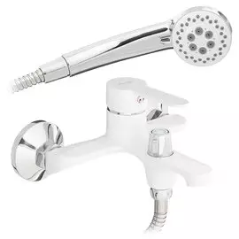 Смеситель для ванны, Frap, короткий излив, с картриджем, белый, F3241