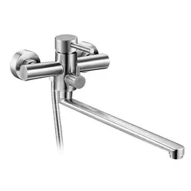 Смеситель для ванны G.Lauf ZAP7-B090 из нержавеющей стали с поворотным изливом и дивертором