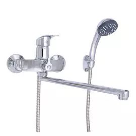 Смеситель для ванны, Gota Rocio, Alicante, настенный монтаж, с картриджем, хром, 254810-GOTA