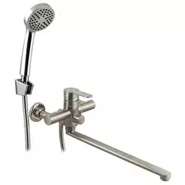 Смеситель для ванны, Juguni, с картриджем, нержавеющая сталь, 0402.453