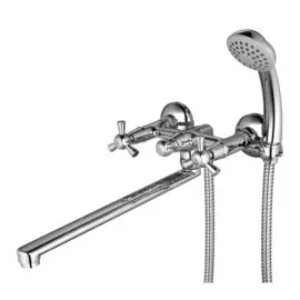 Смеситель для ванны, Lemark, Contour, с кран-буксой, хром, LM7451C