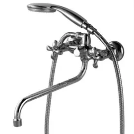 Смеситель для ванны Lemark Flora LM0151C с керамической кран-буксой и дивертором