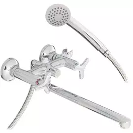 Смеситель для ванны, Lemark, Plus Spirit, с кран-буксой, хром, LM1951C