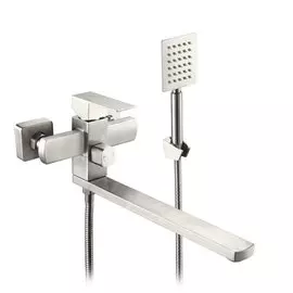 Смеситель для ванны, РМС, с картриджем, нержавеющая сталь, SUS125-006EP