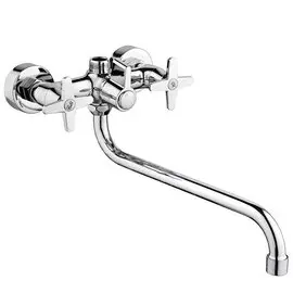 Смеситель для ванны, РМС, с кран-буксой, хром, SL72-140