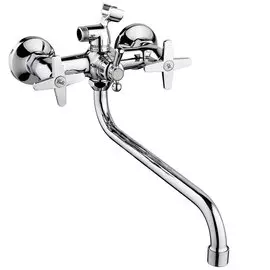 Смеситель для ванны, РМС, с кран-буксой, хром, SL72-143