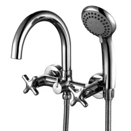 Смеситель для ванны, Rossinka, с кран-буксой, хром, RS39-83