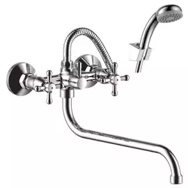 Смеситель универсальный, Rossinka, с кран-буксой, хром, Y02-82