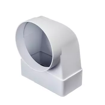 Соединитель ABS пластик, круглый, диаметр 100 мм, 60х120 мм, обратный клапан, Event, 60120СК100КП