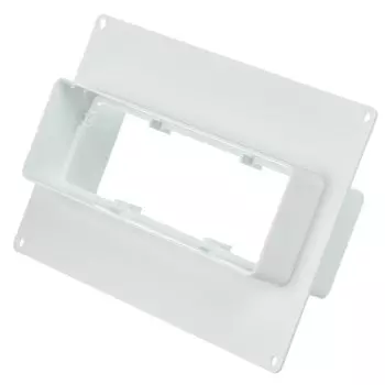 Соединитель ABS пластик, прямоугольный, плоский с настенной пластиной, Event, 60204СКПН