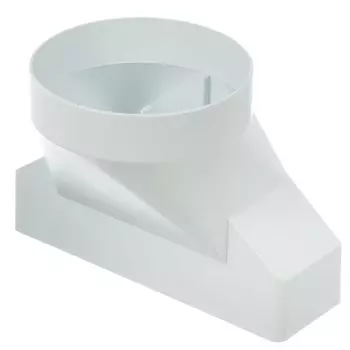 Соединитель вентиляционный пластик, комбинированный, прямой плоского канала с круглым, Event, 60204СП125КП