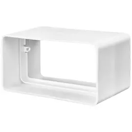 Соединитель вентиляционный пластик, плоский, 55х110 мм, Event, 55110 СКП