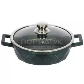 Сотейник с антипригарным покрытием Горница Изумрудный бриллиант ЖБ-261грн, 26 см