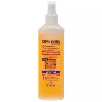 Спрей для волос Floresan, Кера-Нова, 275 мл, несмываемый мгновенный восстановитель