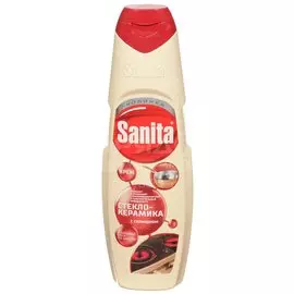 Чистящее средство для стеклокерамики, Sanita, крем, 600 мл