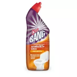 Средство для унитаза Cillit Bang, Анти - налет + Блеск, Сила цитруса, 750 мл, дезинфицирующее, 8149770