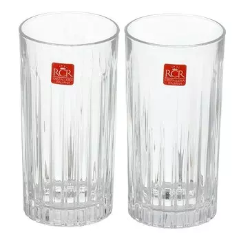 Стакан 440 мл, хрустальное стекло, 2 шт, RCR, Timeless, 62856